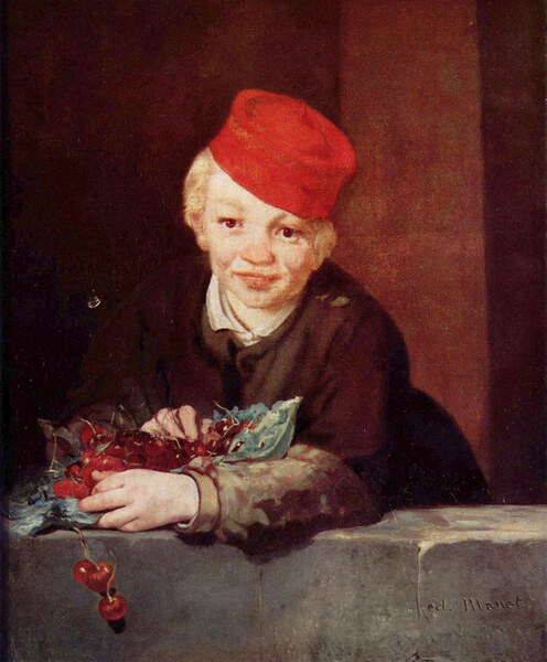 Boy with the cherries by Manet